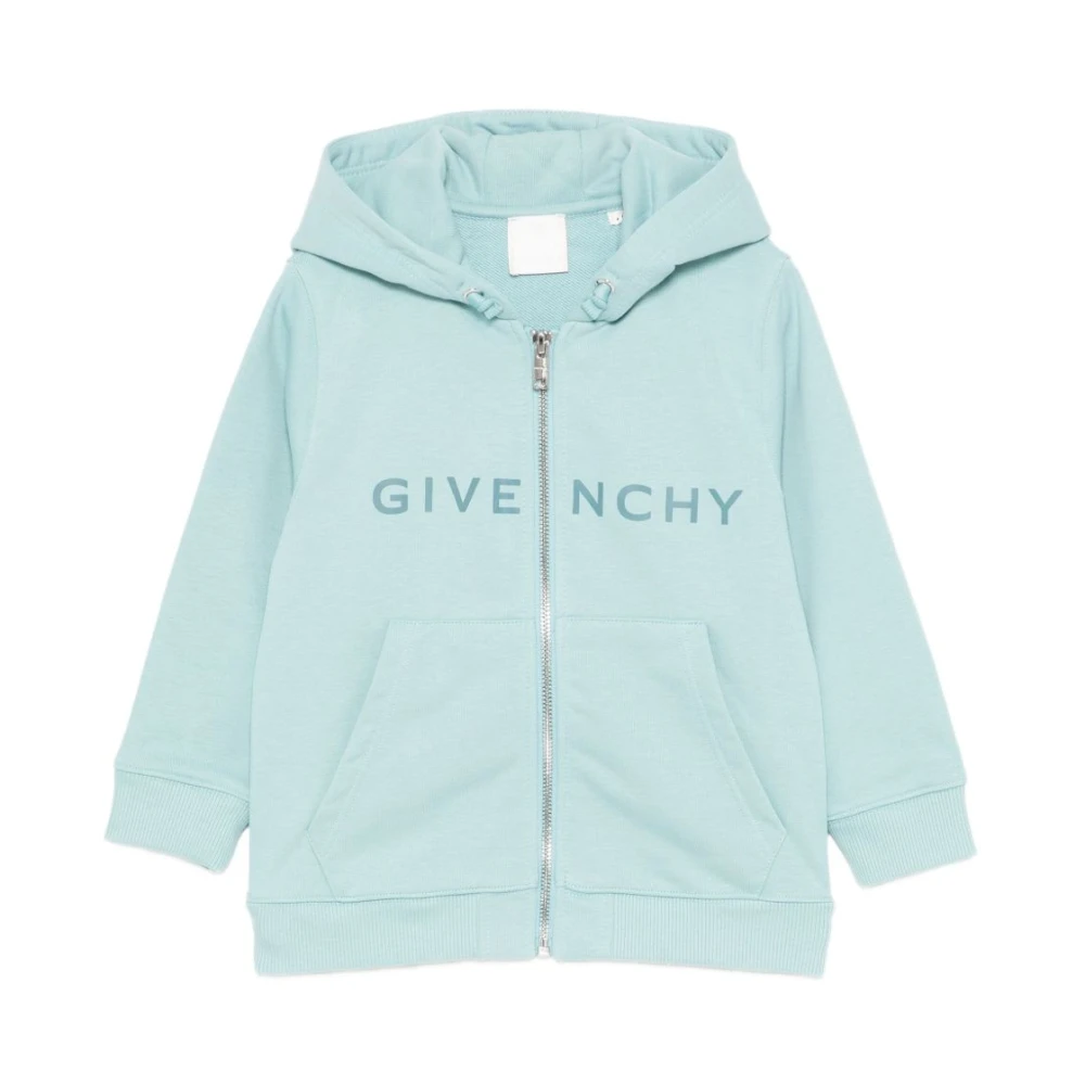 Givenchy Boys Blue Kids Sweatshirts, 10 Y, Clear Hooded Jumper With Logo