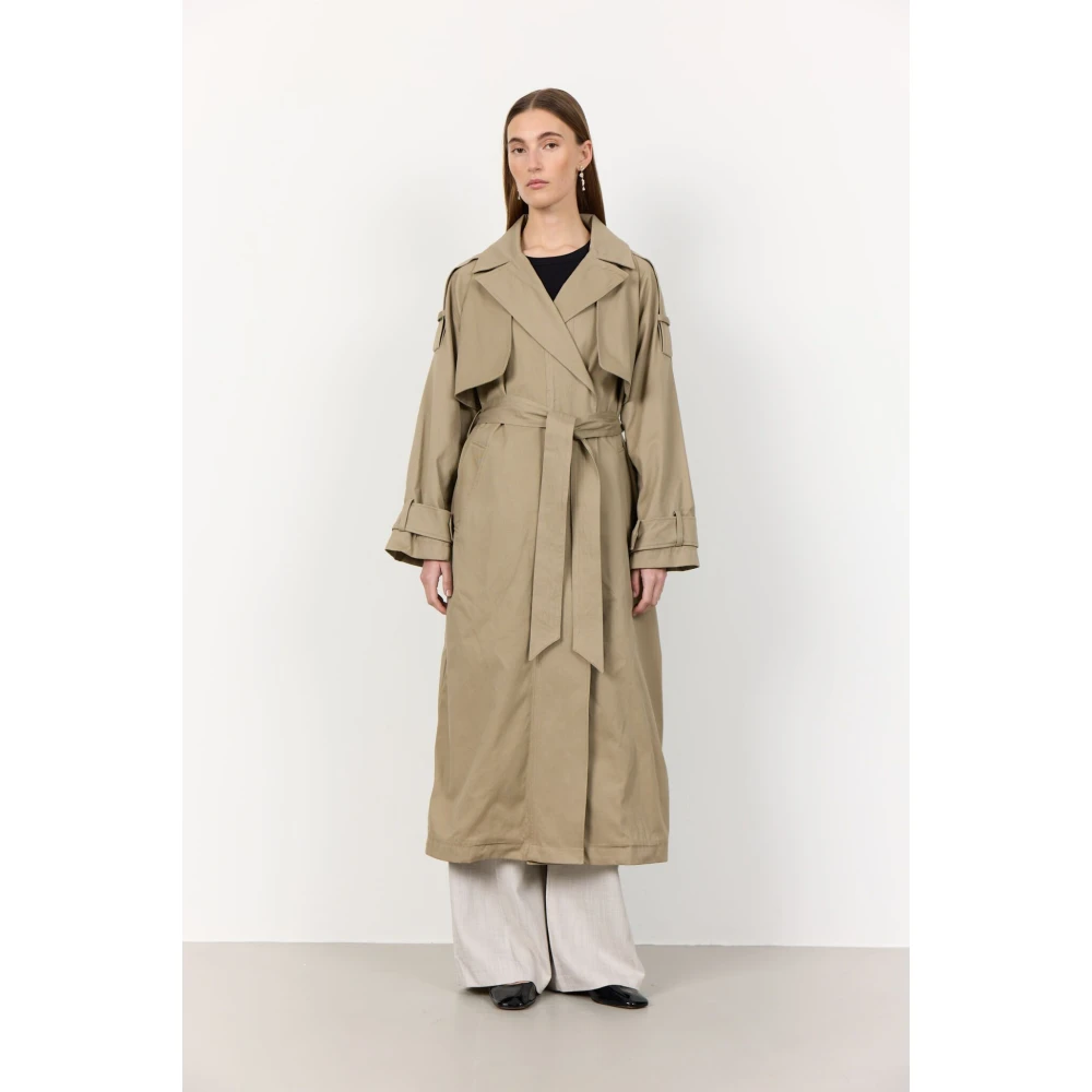 Levete Room Katinka 2 Katoenen Jas Beige Dames