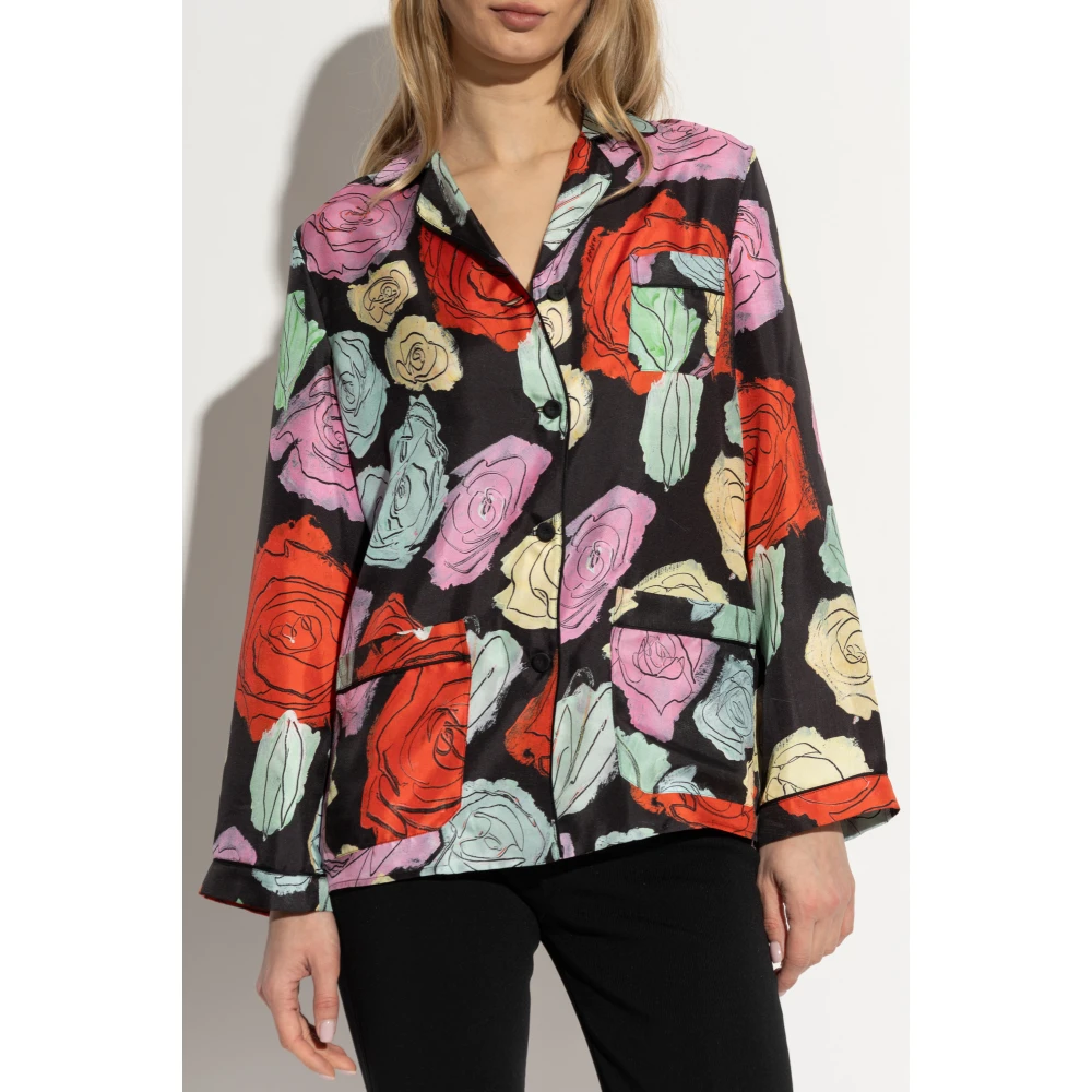 Marni Overhemd met bloemenmotief Multicolor Dames