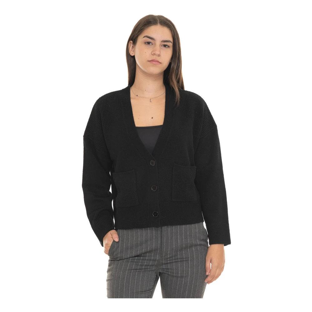 Liu Jo Stijlvolle Gebreide Vest Black Dames