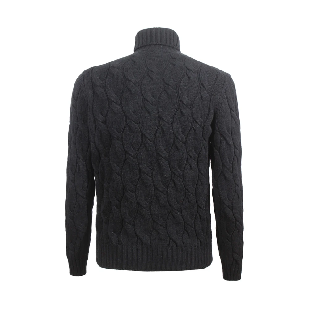 Barba Zwarte Coltrui Trui Wolmix Black Heren
