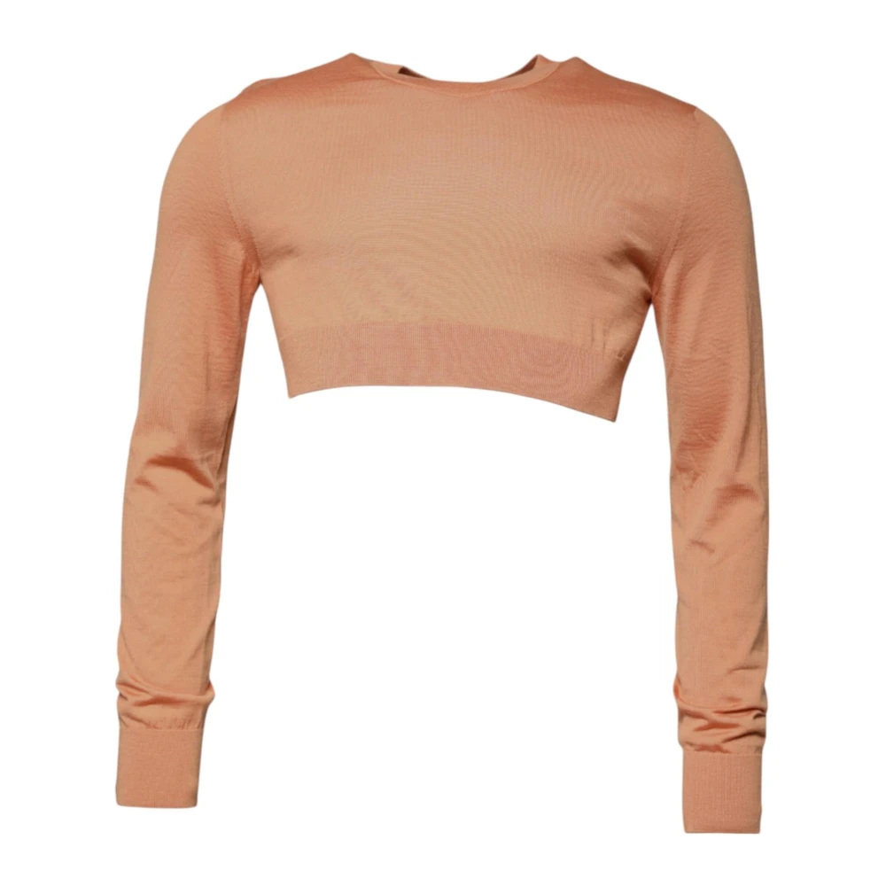 Dolce & Gabbana Men's Beige Wool Crewneck Sweater