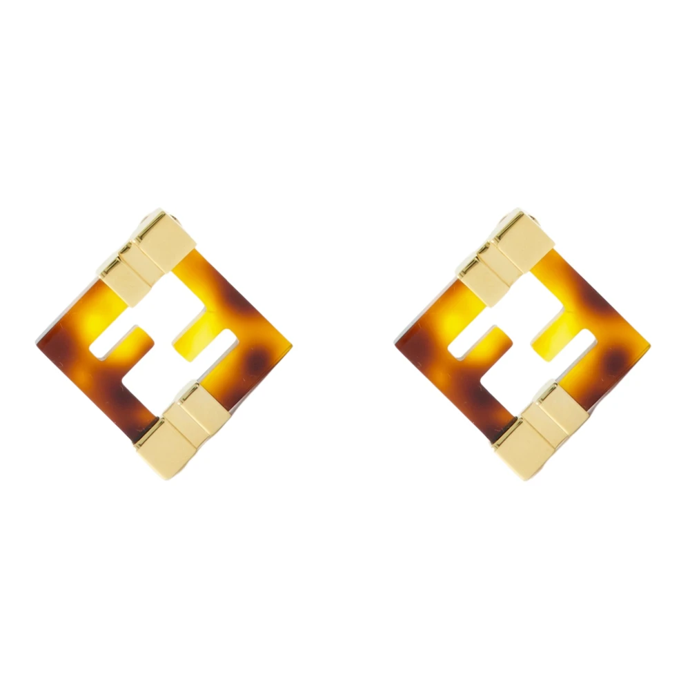 Fendi Women's Yellow Chic Forever Earrings