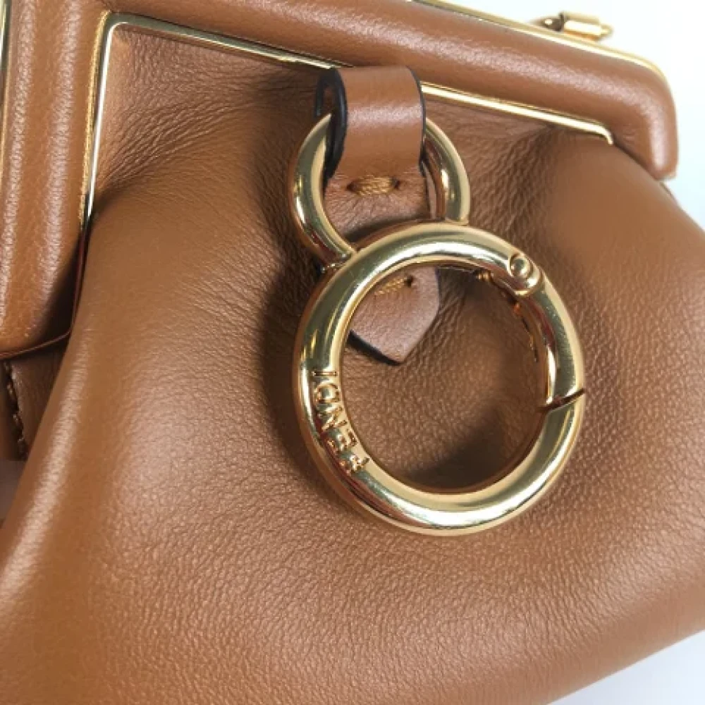 Fendi Vintage Pre-owned Leather fendi-bags Brown Dames