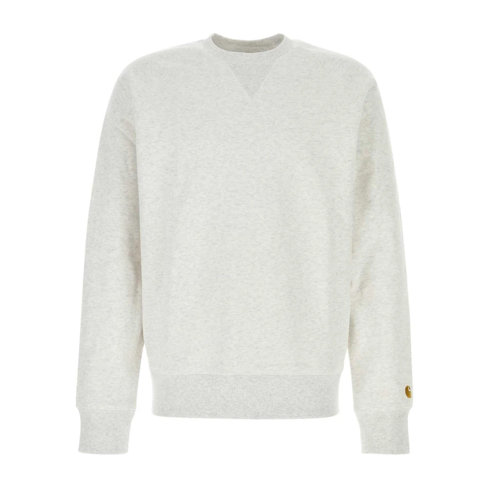 Carhartt WIP Lichtgrijze Katoenmix Chase Sweat Gray Heren