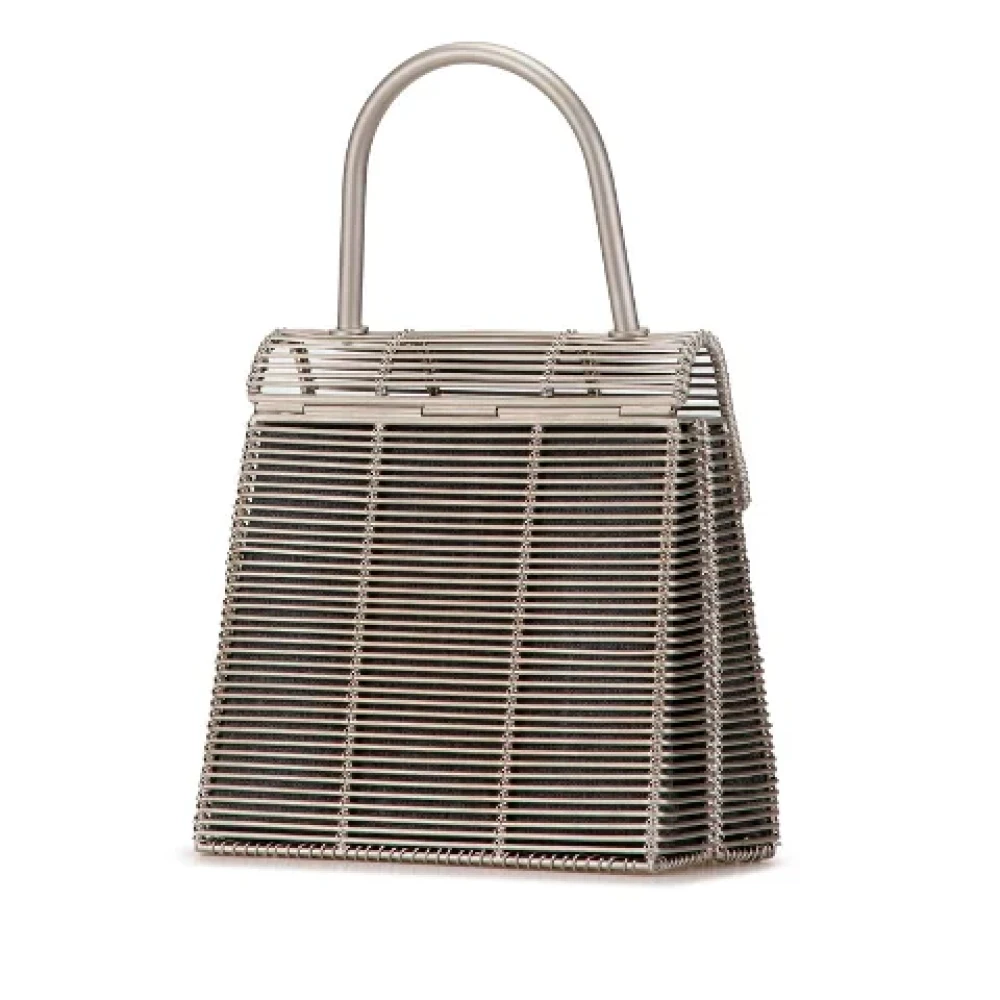 Salvatore Ferragamo Pre-owned Metal handbags Gray Dames