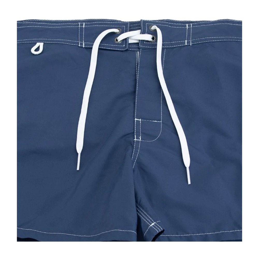 Sundek Heren Vetersluiting Velcro Shorts Blue Heren