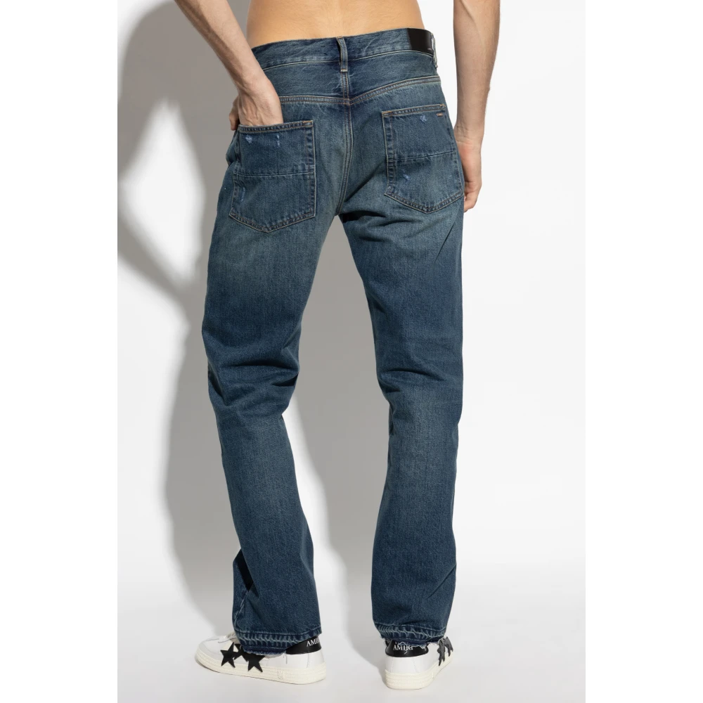 Amiri Jeans met vintage effect Blue Heren