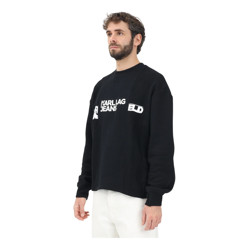 Karl Lagerfeld Zwarte truien Black Heren