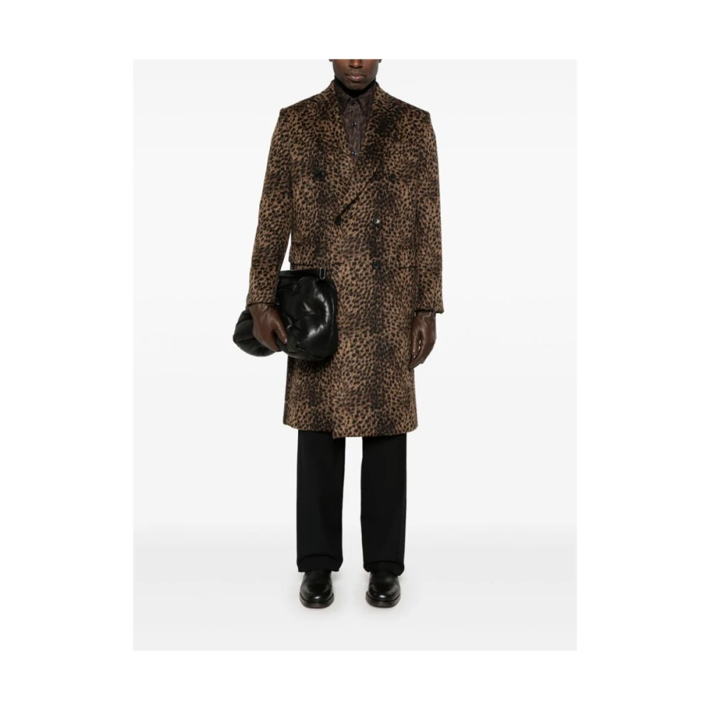 Dries Van Noten Zwarte Wol Twill Straight Leg Broek Black Heren