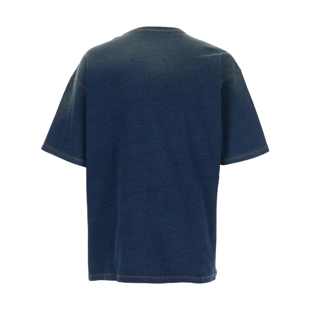 Diesel Blauw T-shirt met Ovaal D-logo Blue Heren