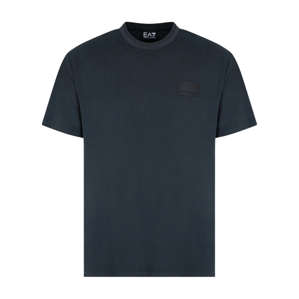 Emporio Armani EA7 Zwarte T-shirts en Polos Collectie Black Heren