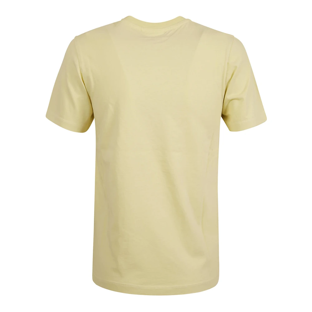 Maison Kitsuné Vos Hoofd Patch T-shirt Yellow Dames