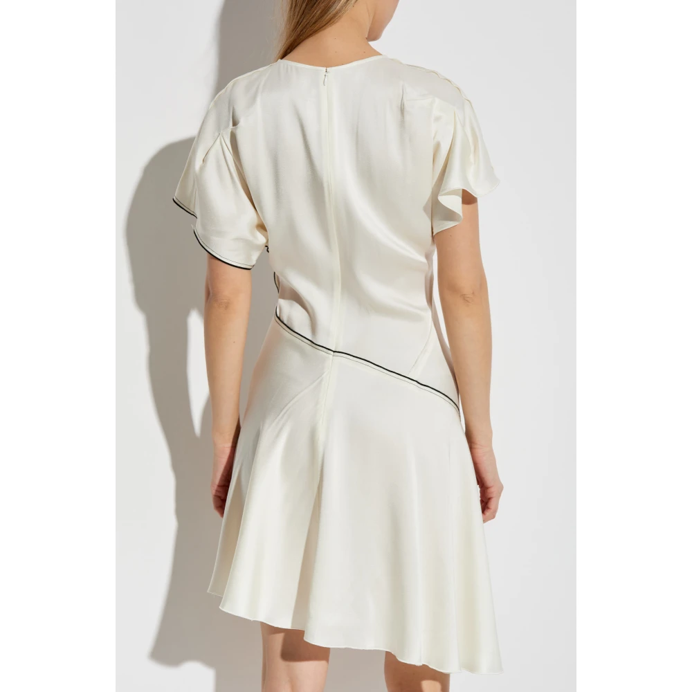 Victoria Beckham Gedrapeerde jurk Beige Dames