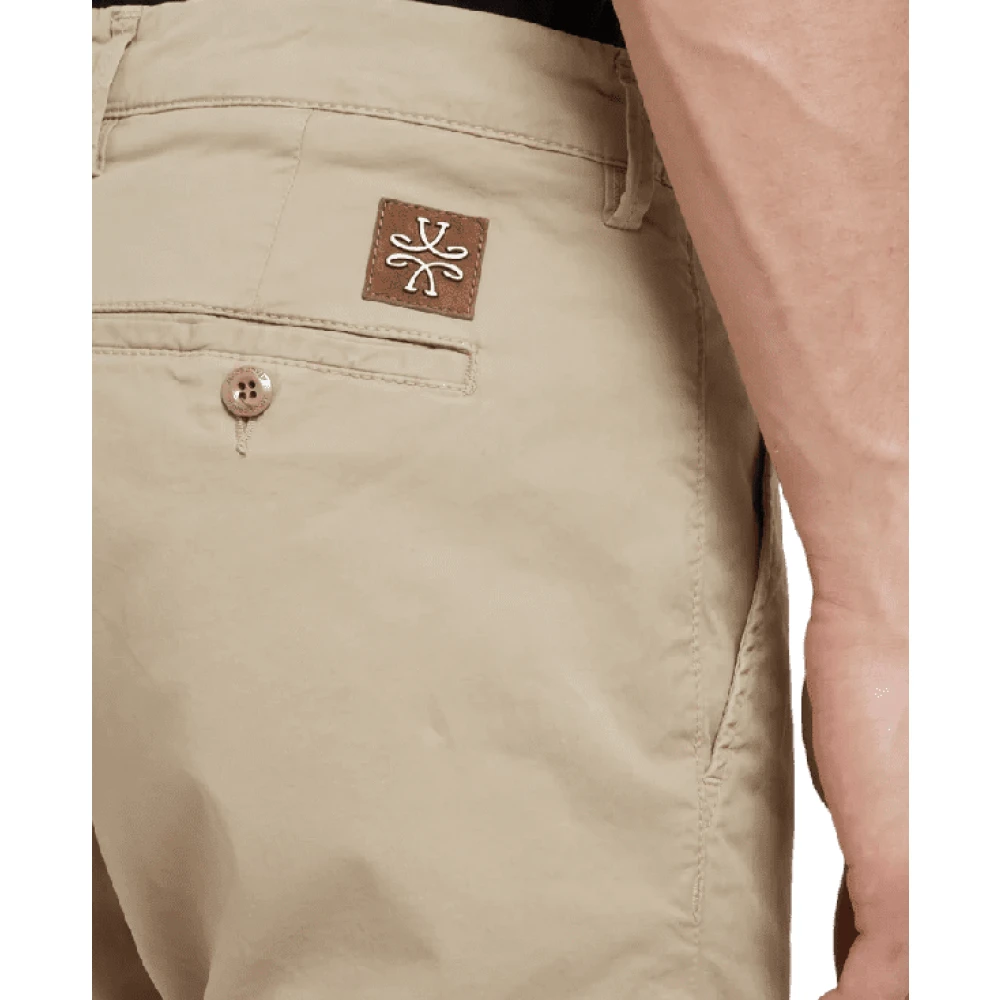 Jacob Cohën Beige Katoenen Bobby Broek Beige Heren