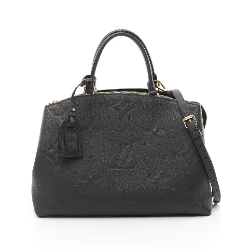 Louis Vuitton Vintage Pre-owned Leather handbags Black Dames