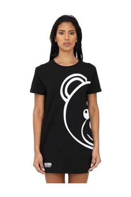 Teddy Bear Cotton Jersey Maxi T-Shirt