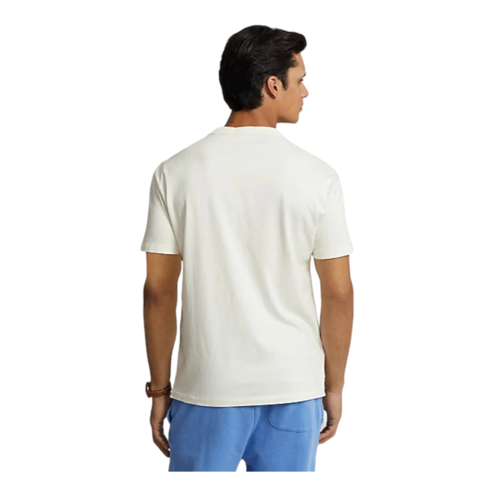 Ralph Lauren Klassieke Fit Jersey Crewneck T-Shirt White Heren
