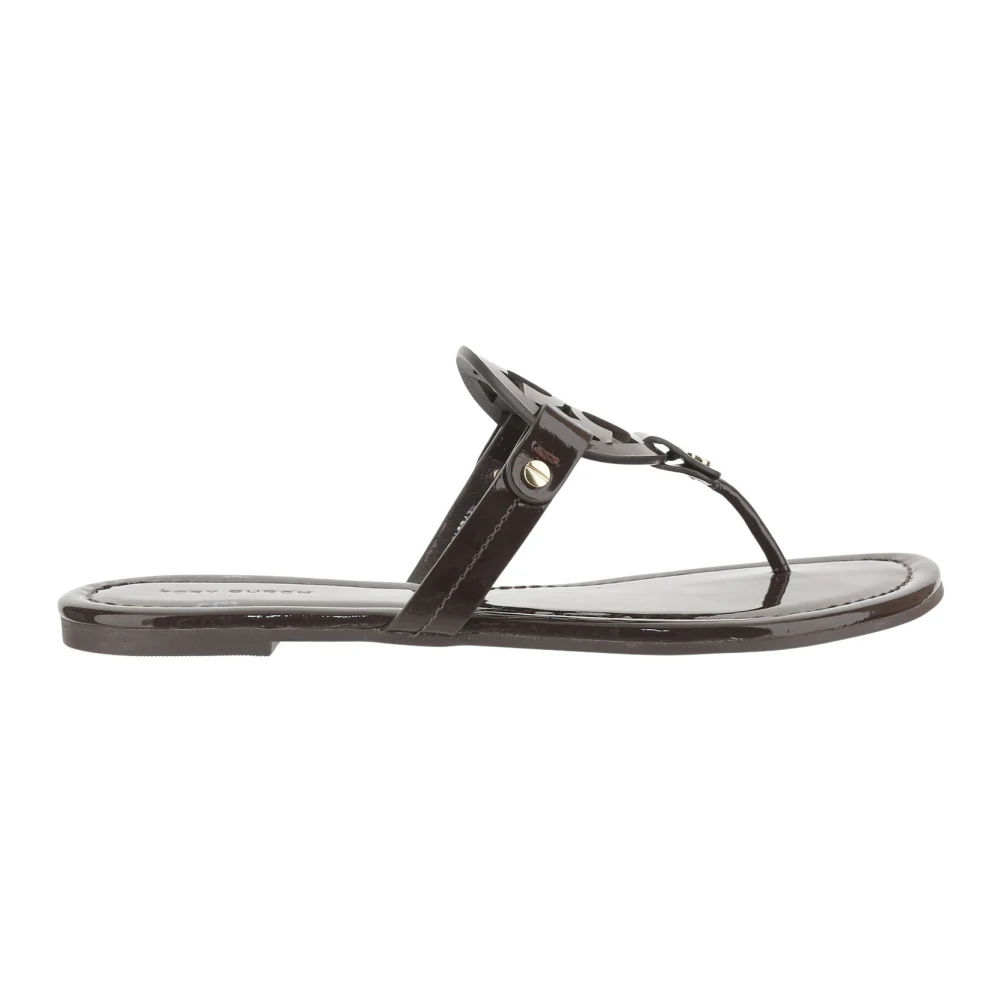 Tory Burch Women's Brown Flip Flops, 4 Uk, Sandals