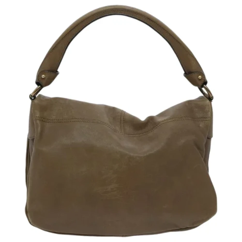 Salvatore Ferragamo Pre-owned Leather handbags Beige Dames