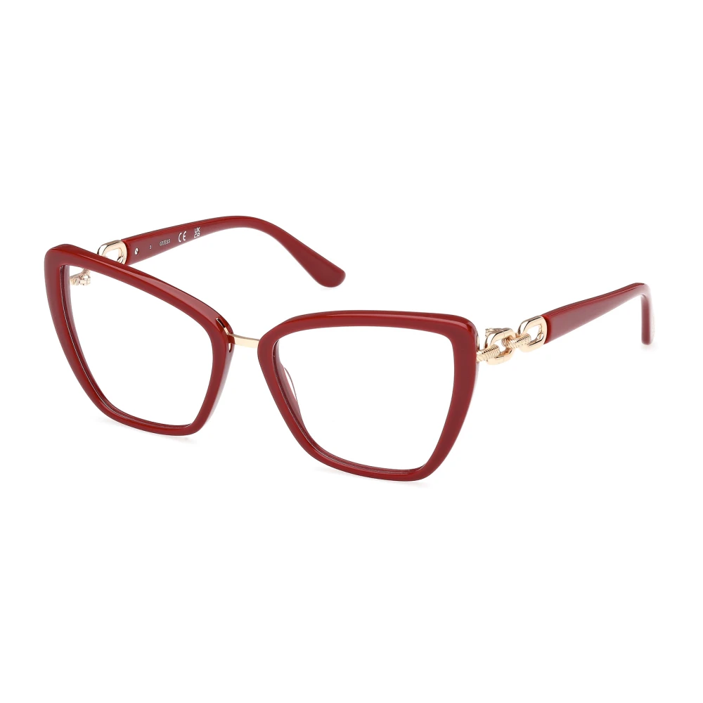 Guess Women's Red Glasses, 55 Mm, Stylish Eyeglasses In