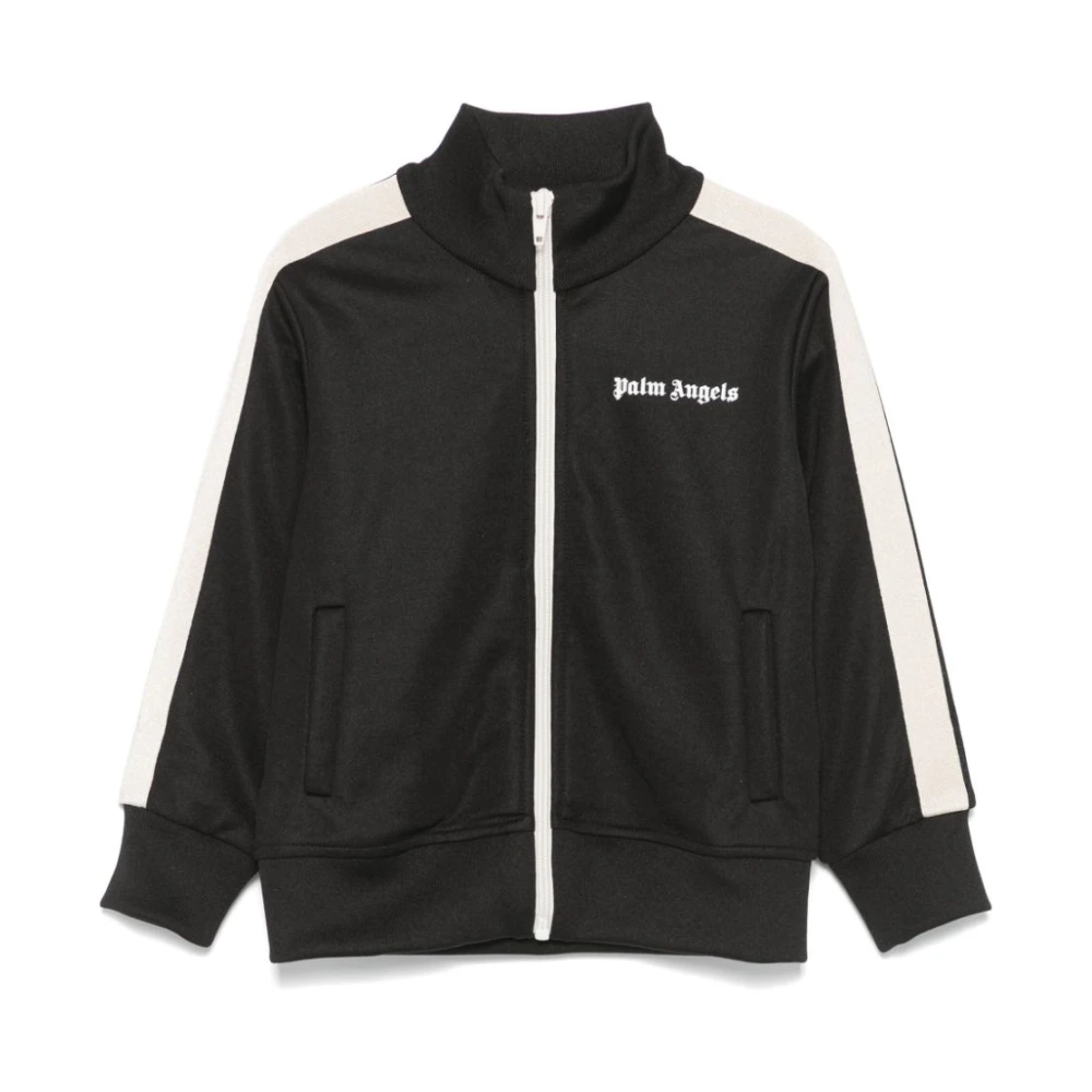 Palm Angels Boys Black Sweatshirts,, Sweatshirt Aw24 Size 6 Y