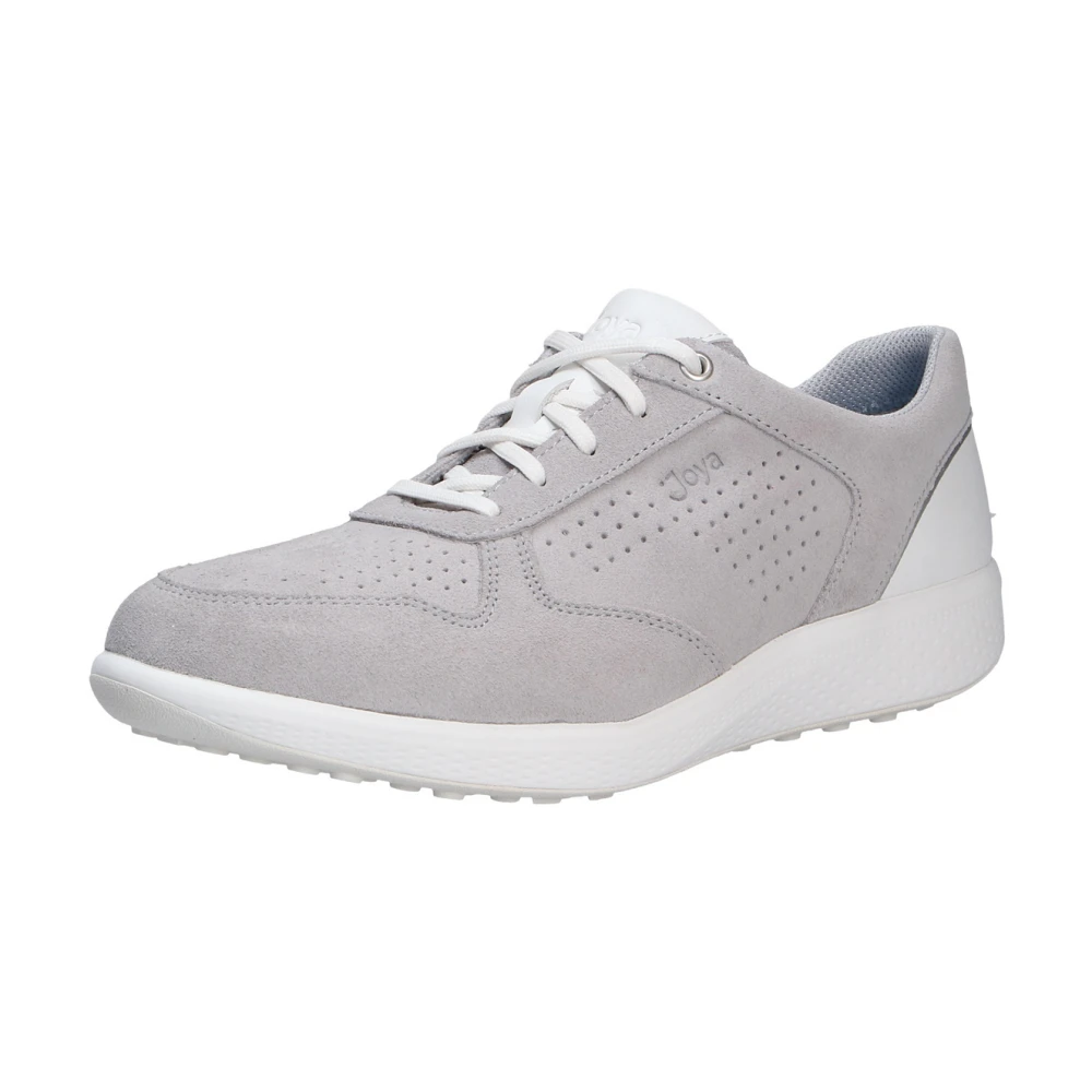 Joya Lichtgrijze Comfort Veterschoen Dames Schoenen Grijs