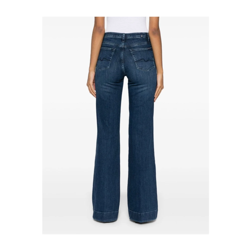 7 For All Mankind Jeans Flare Blue Dames