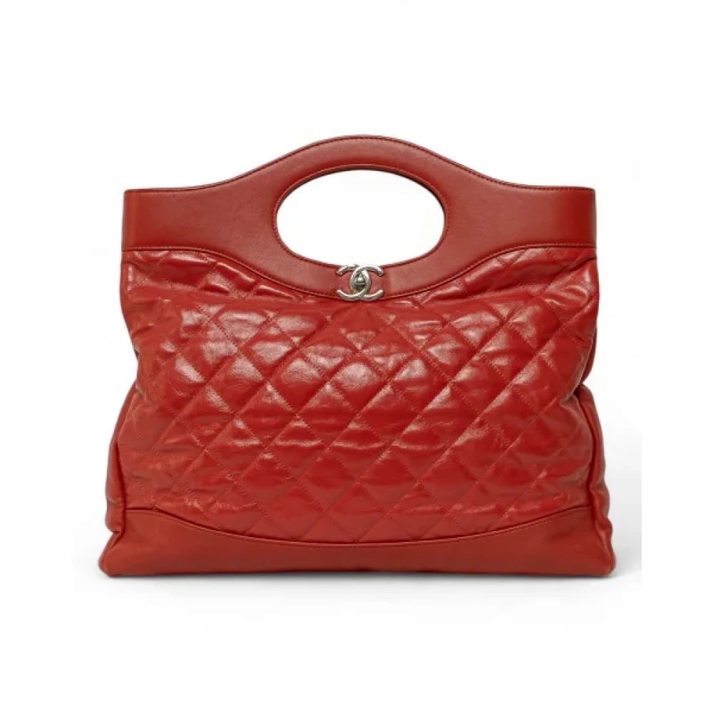 Chanel Vintage Pre-owned Canvas handbags Red Dames