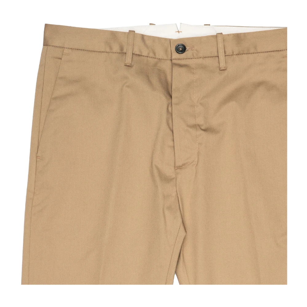 Nine In The Morning Relaxed fit katoenen chino broek Beige Heren