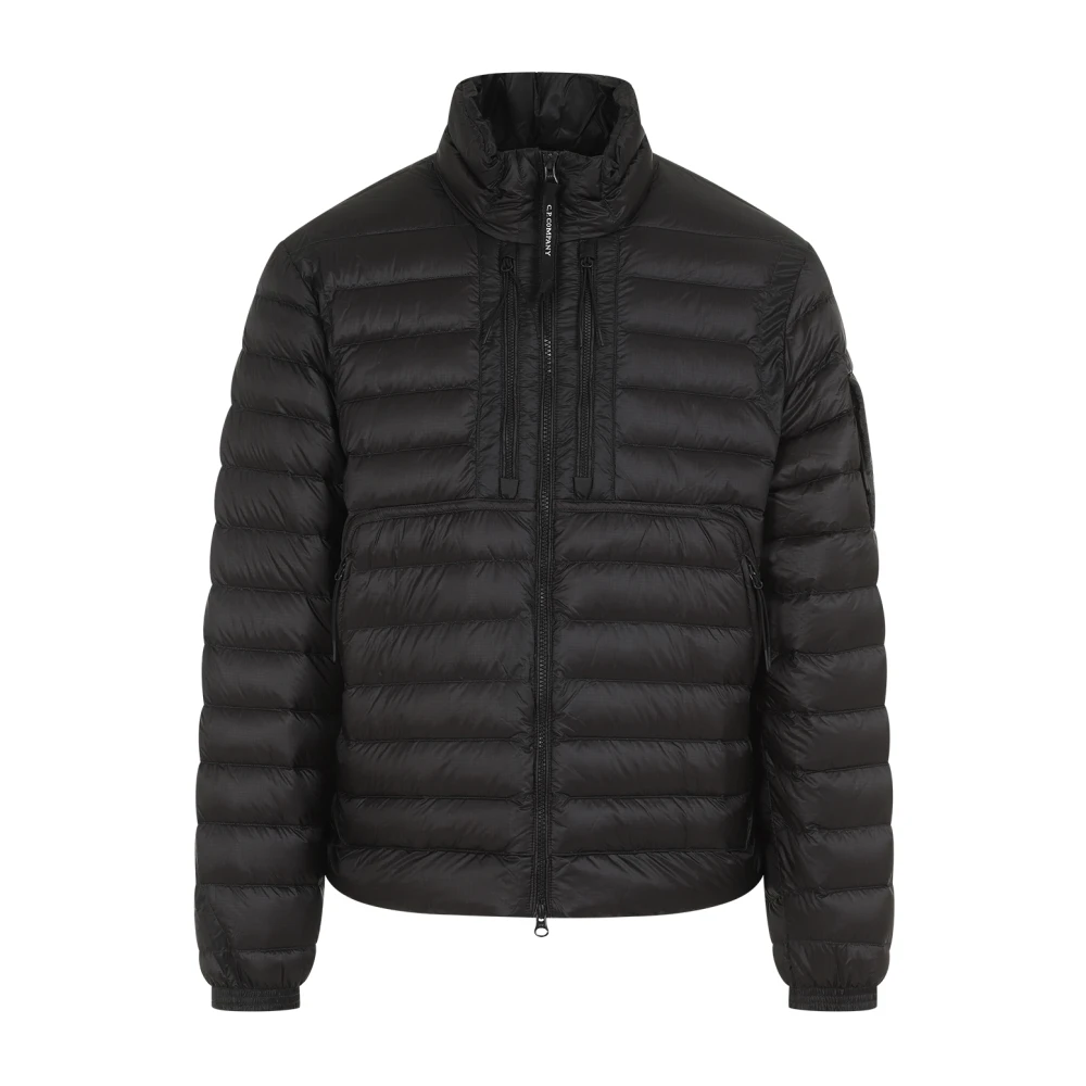 C.P. Company Zwarte DD Shell Medium Jas Black Heren
