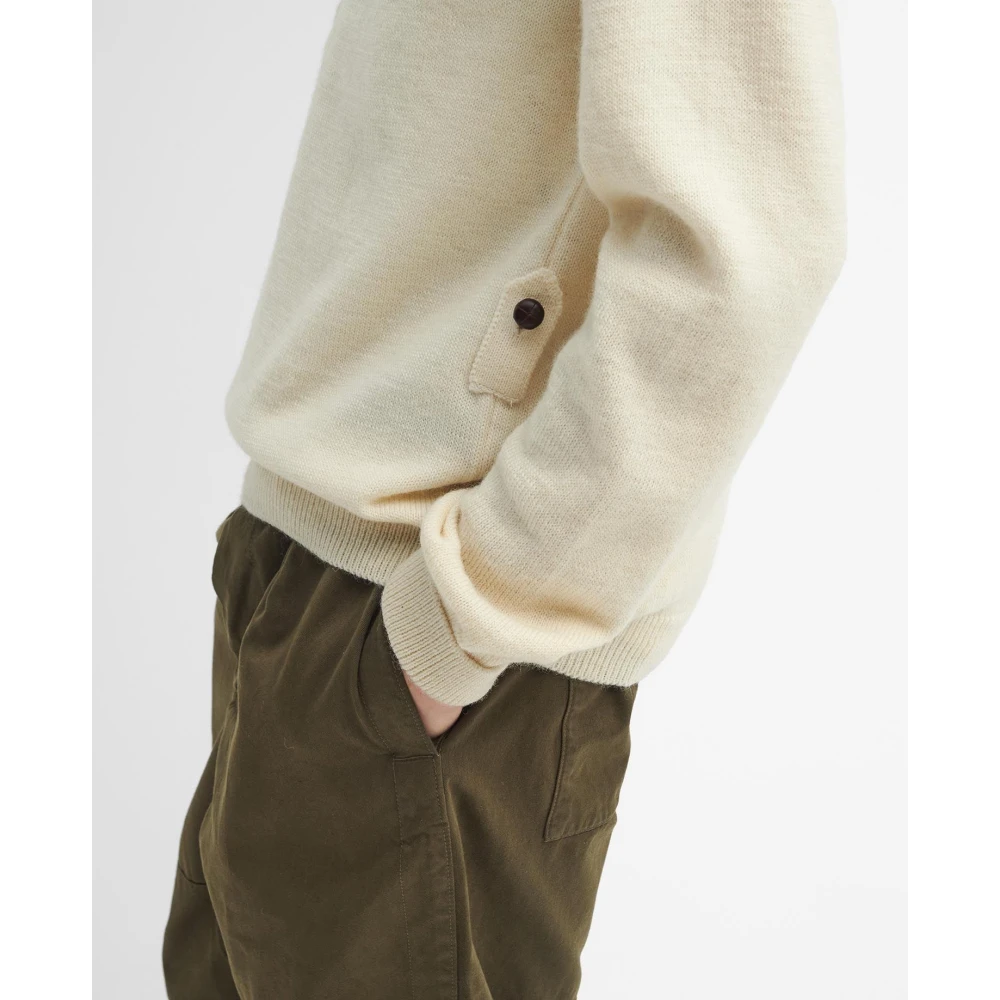 Barbour Gebreide Trui Krijt Beige Heren