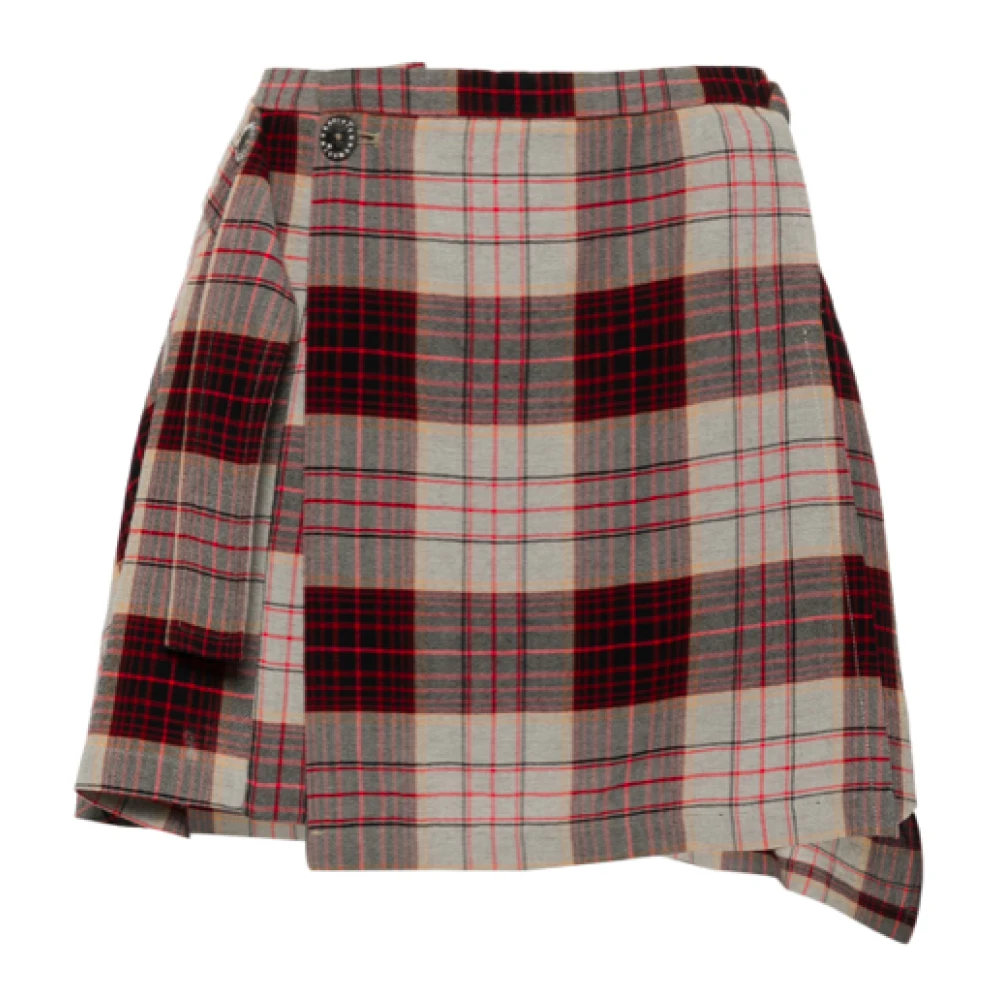 Vivienne Westwood Rode Geruite Kilt Rok Red Dames