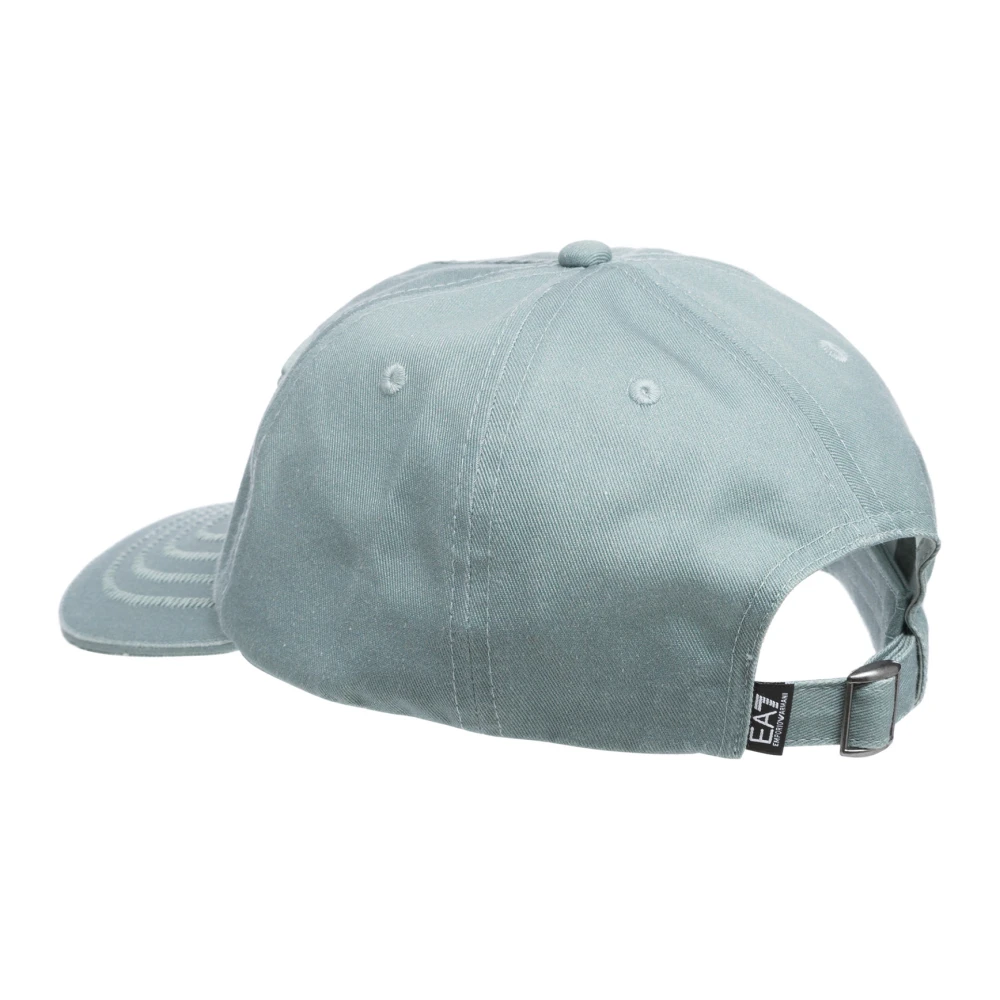 Emporio Armani EA7 Verstelbare Effen Logo Train Visibility Cap Green Heren