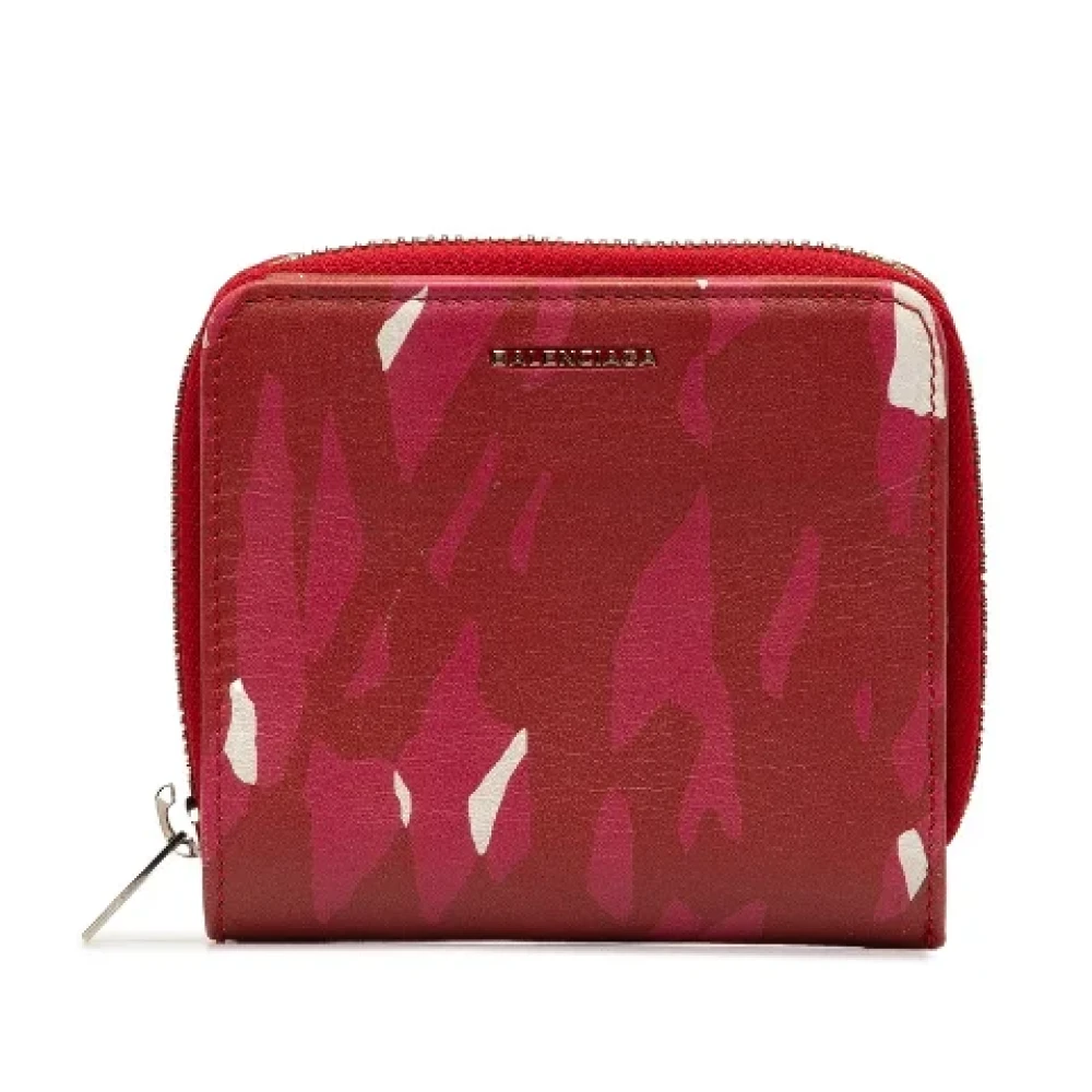 Balenciaga Vintage Pre-owned Leather wallets Red Dames