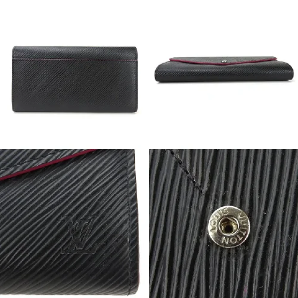 Louis Vuitton Vintage Pre-owned Leather wallets Black Dames