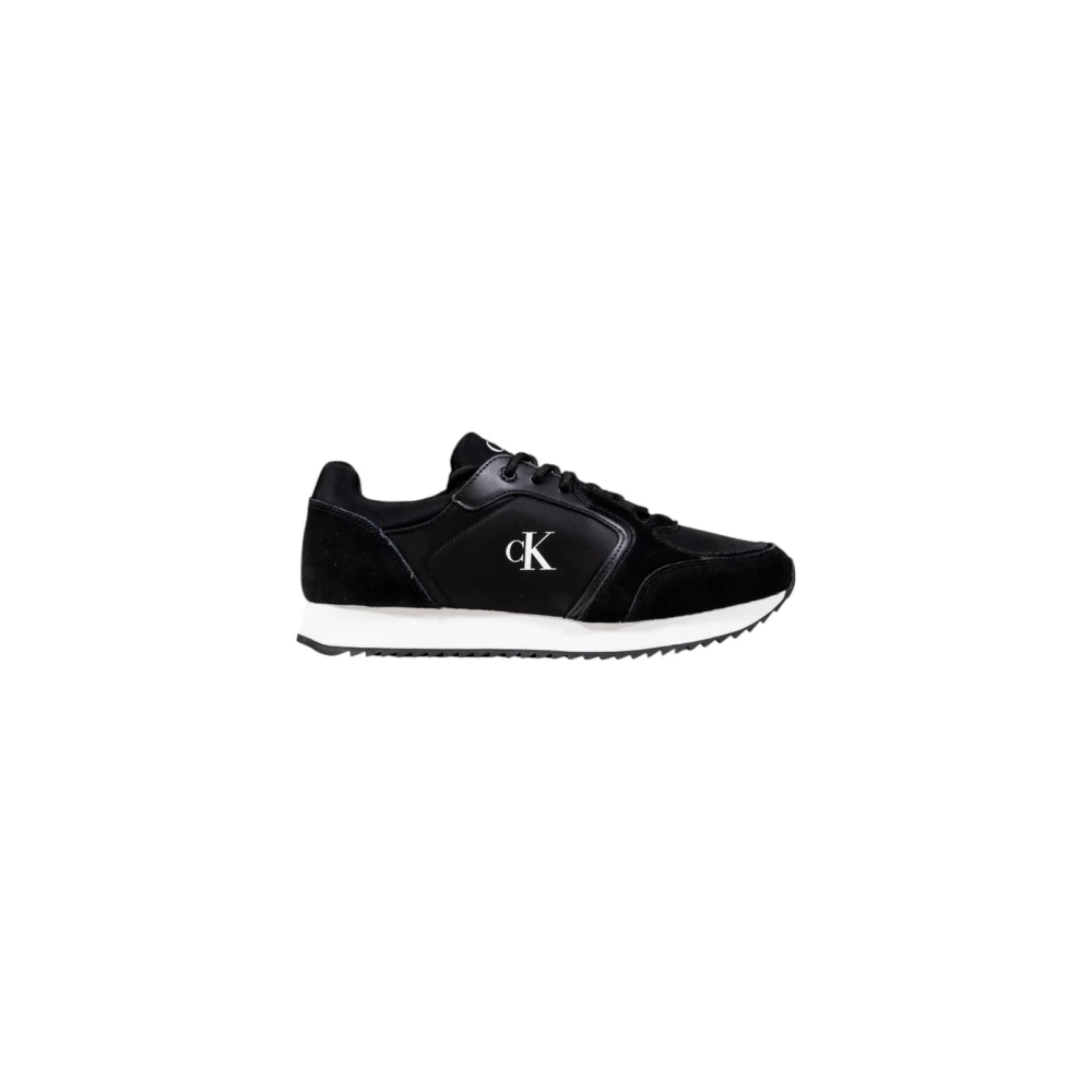 Calvin Klein Jeans Women's Black Lace-Up Sporty Trainers - Sneakers - 8 Uk - Shoes
