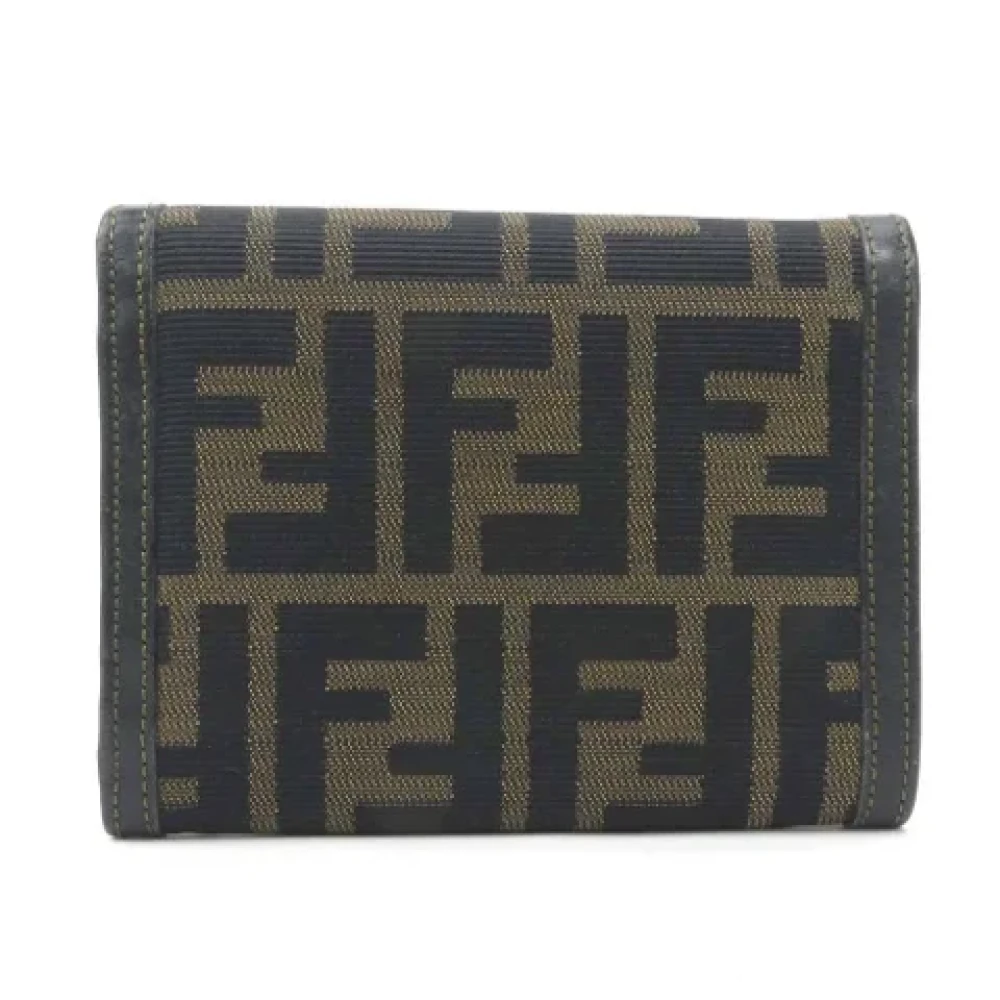 Fendi Vintage Pre-owned Canvas wallets Brown Dames