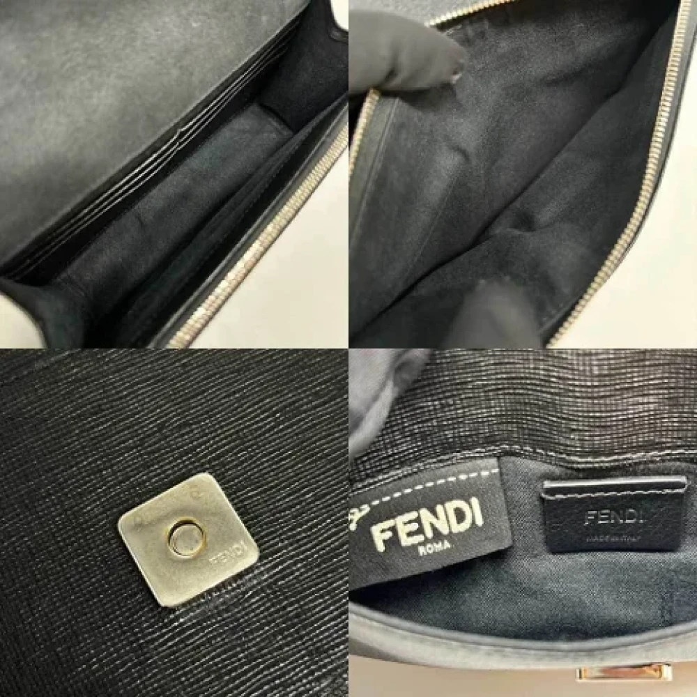 Fendi Vintage Pre-owned Leather wallets Black Dames