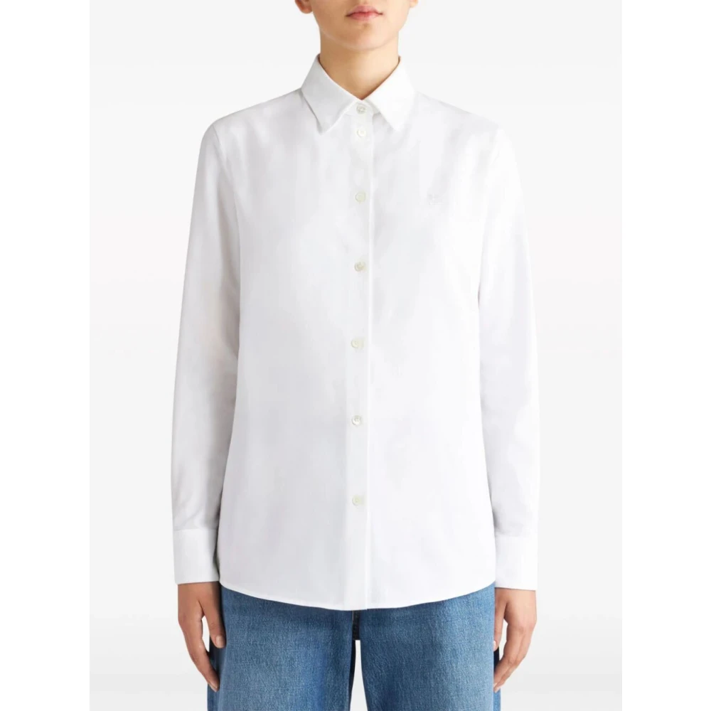 ETRO Optische Witte Shirt White Dames