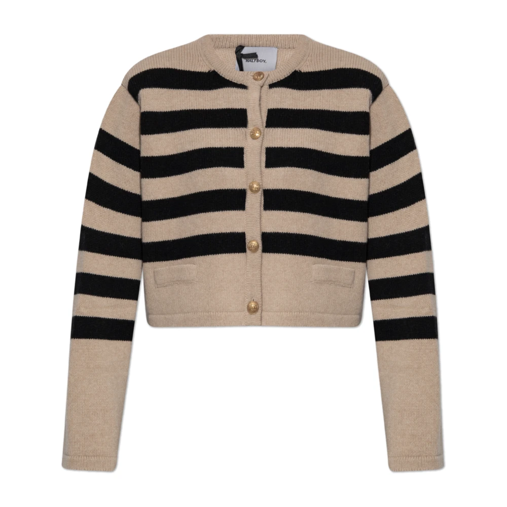 Halfboy Wollen Vest Beige Dames