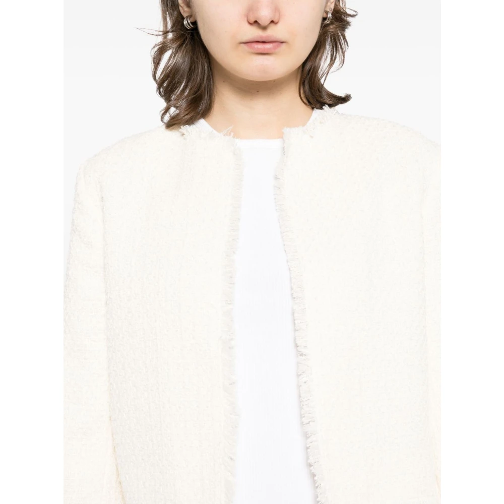IRO Beige Fringed Edge Jacket Beige Dames