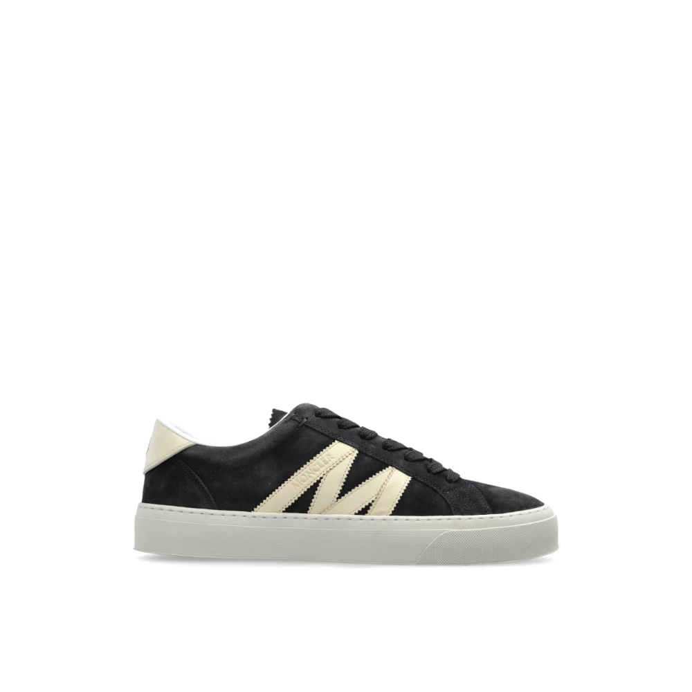 Moncler Monaco Logo Lage Sneakers Dames Schoenen Blauw