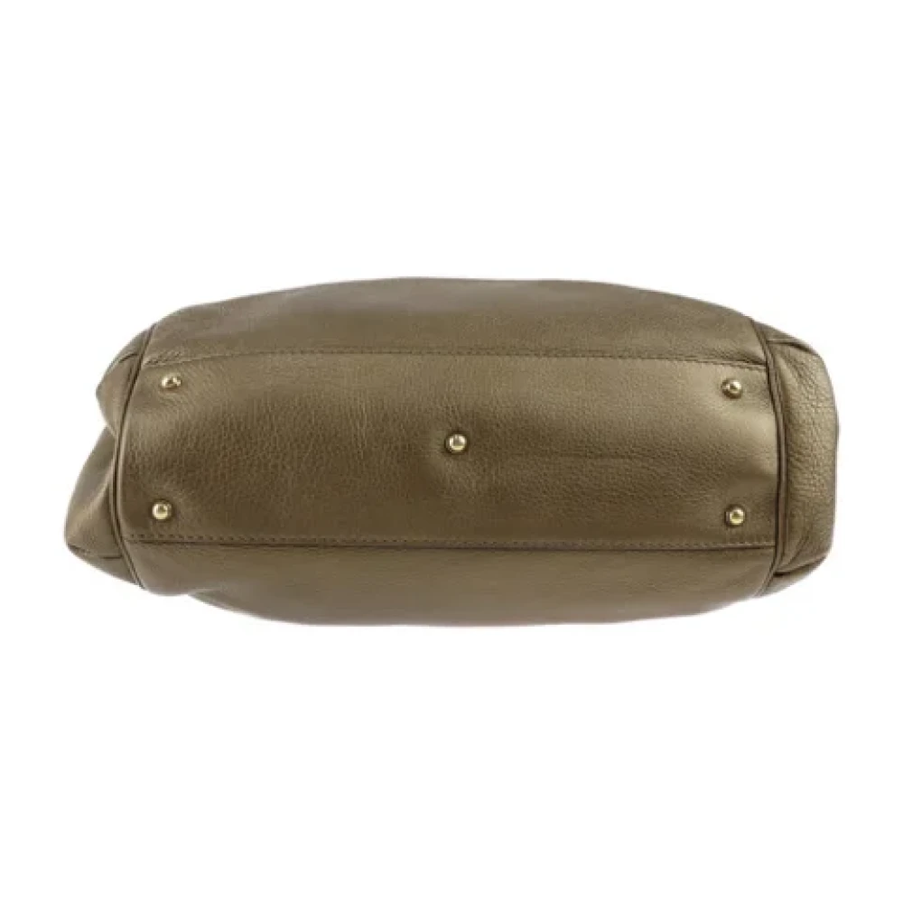 Gucci Vintage Pre-owned Leather handbags Brown Dames