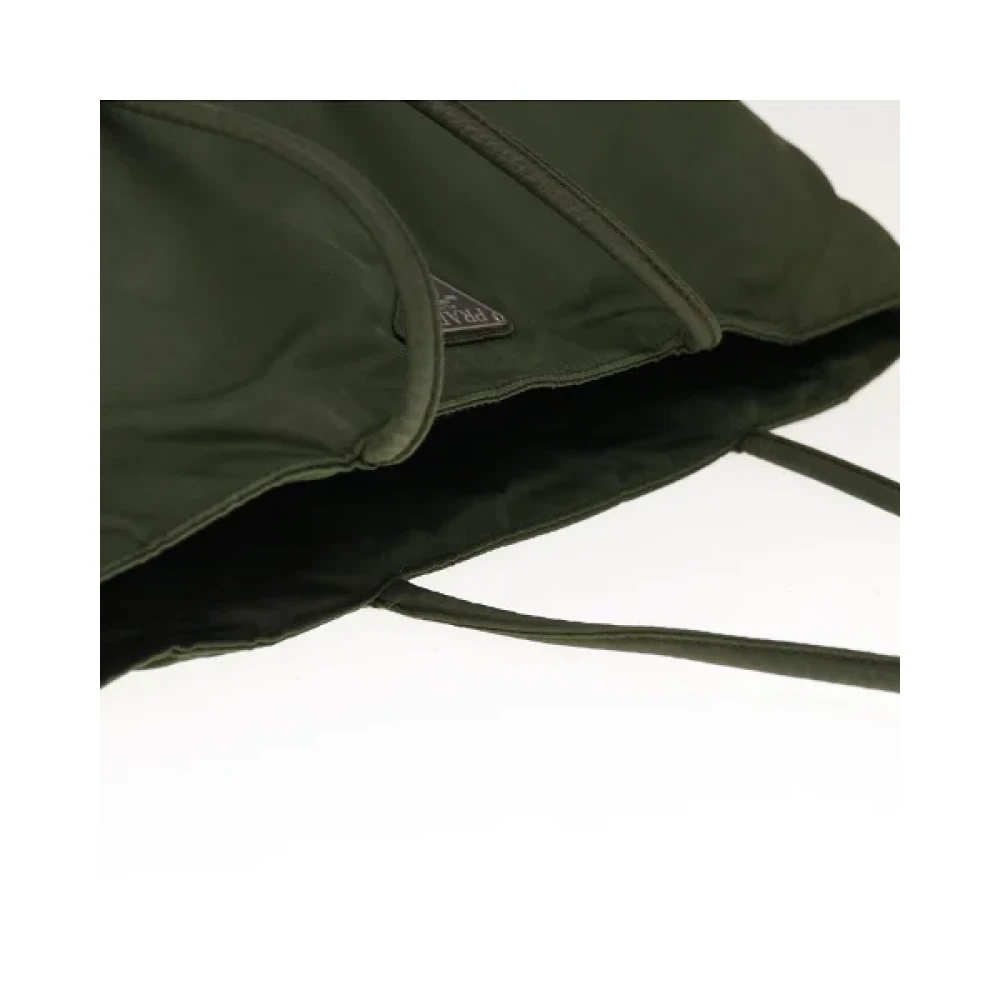 Prada Vintage Pre-owned Nylon prada-bags Green Dames