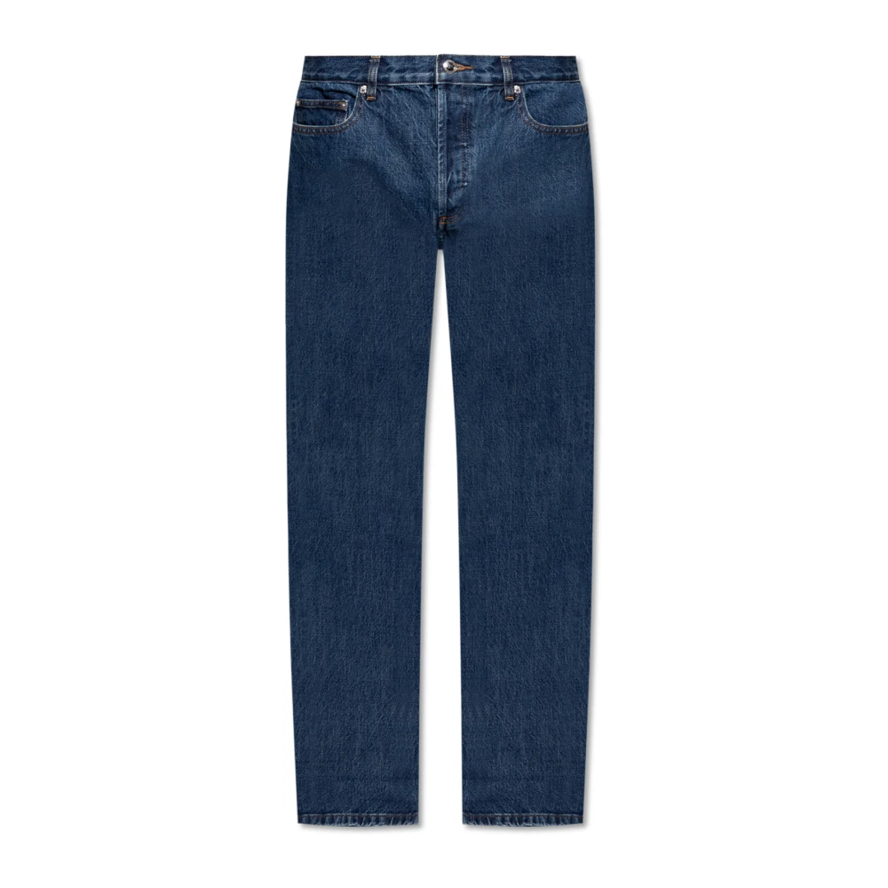 A.p.c. Men's Blue Jeans With Slightly Tapered Legs