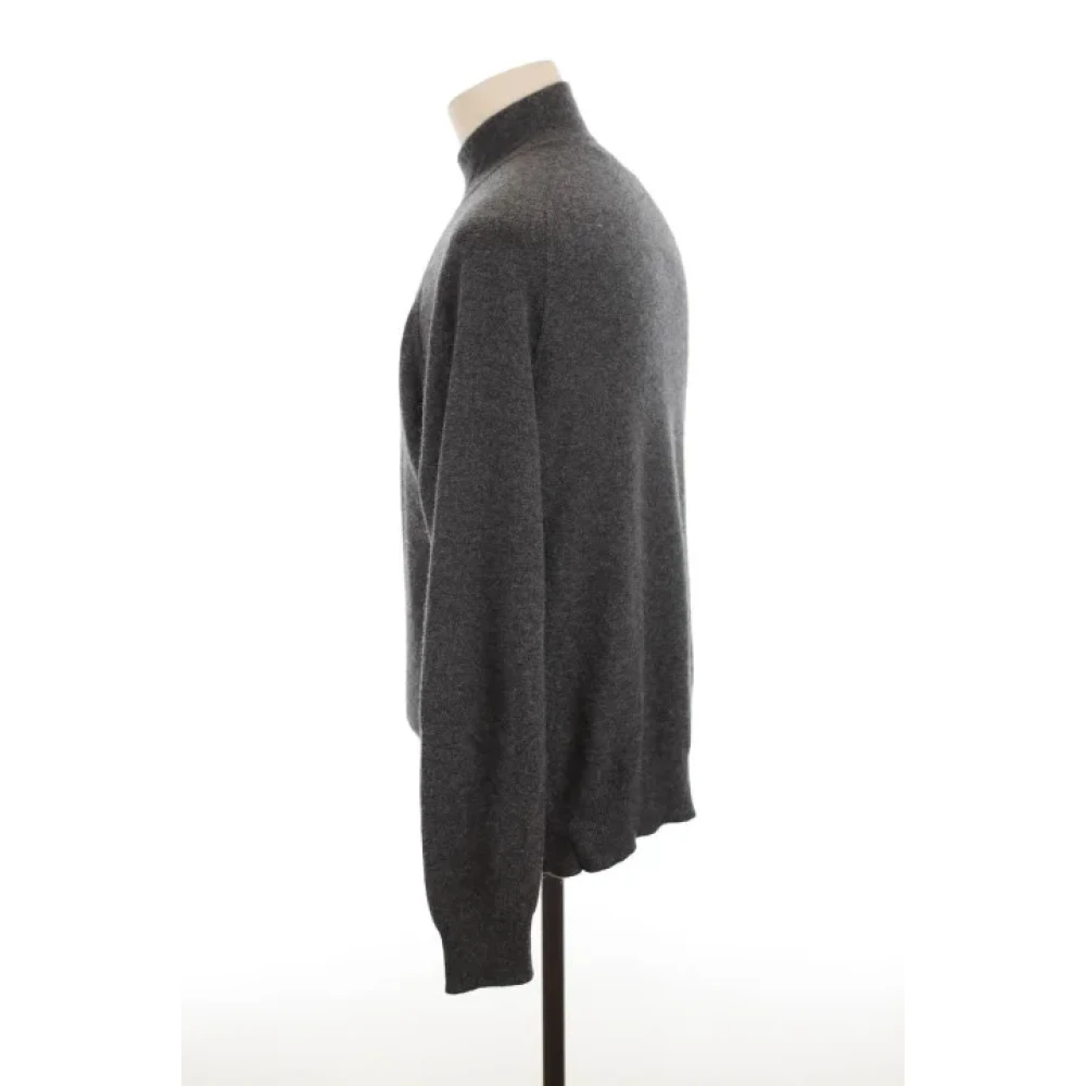Hermès Vintage Pre-owned Wool tops Gray Heren