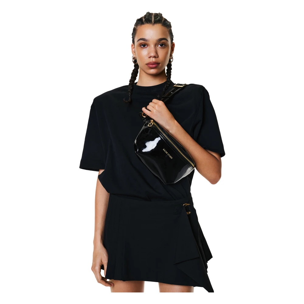 Kazar Studio Gelakt leren heuptas Black Dames