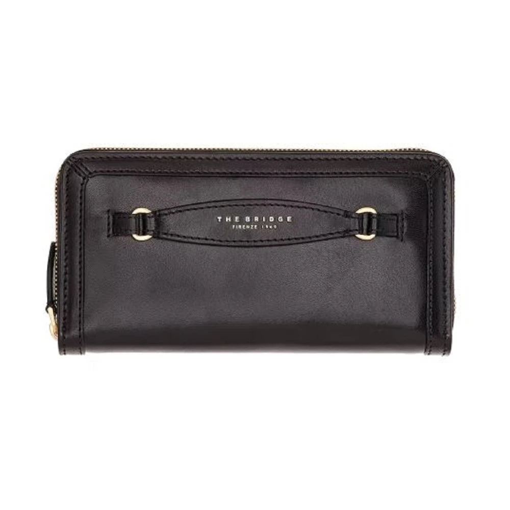 The Bridge Women's Black Wallets & Cardholders, One Size, Bettina Zip Around Wallet