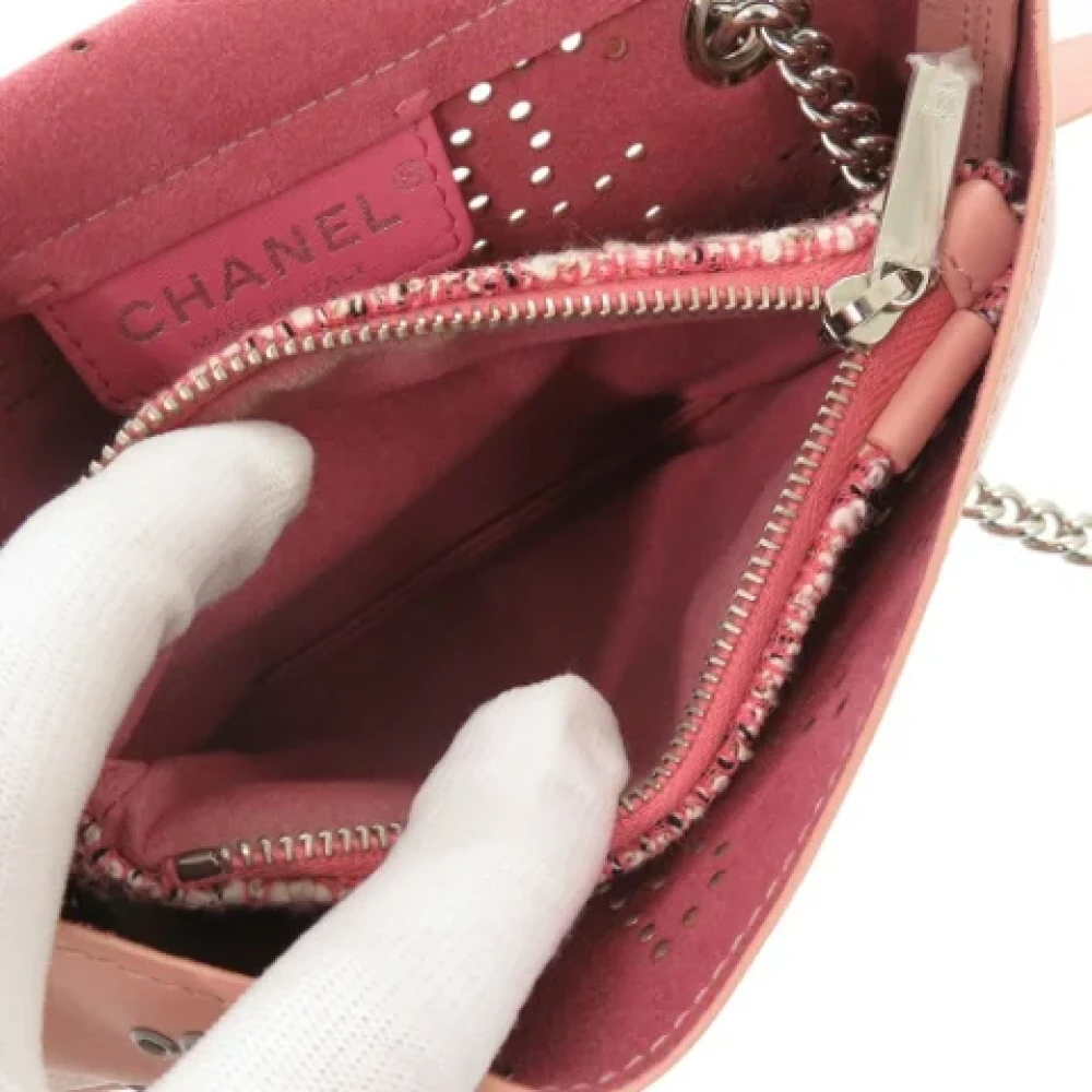 Chanel Vintage Pre-owned Leather shoulder-bags Pink Dames